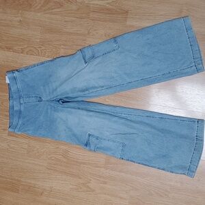 Girls wide leg jeans